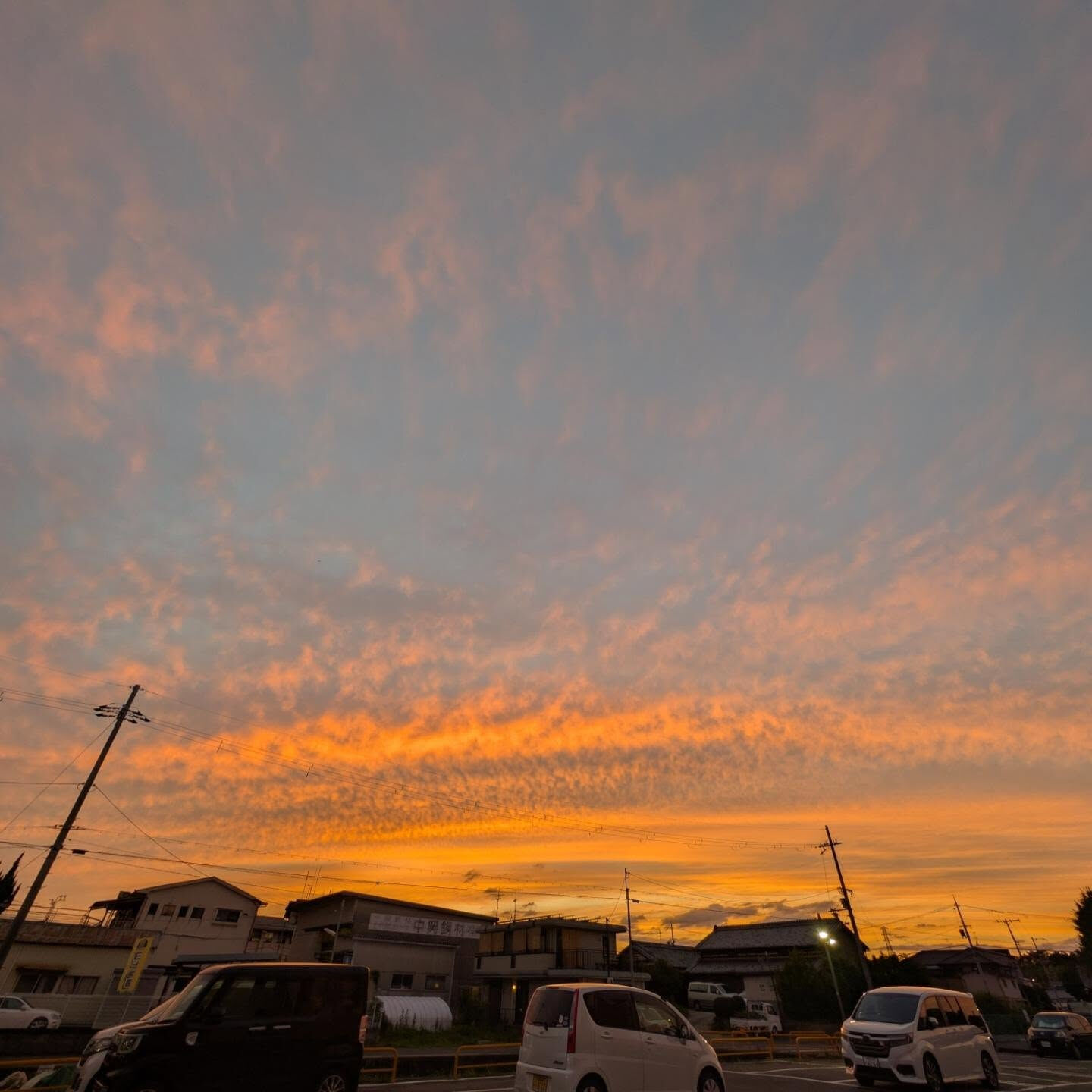 木津川市の夕焼け